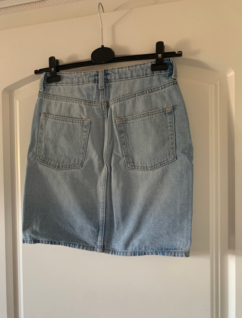 blauer Jeansrock; H&M kurzer Rock, Damen basic