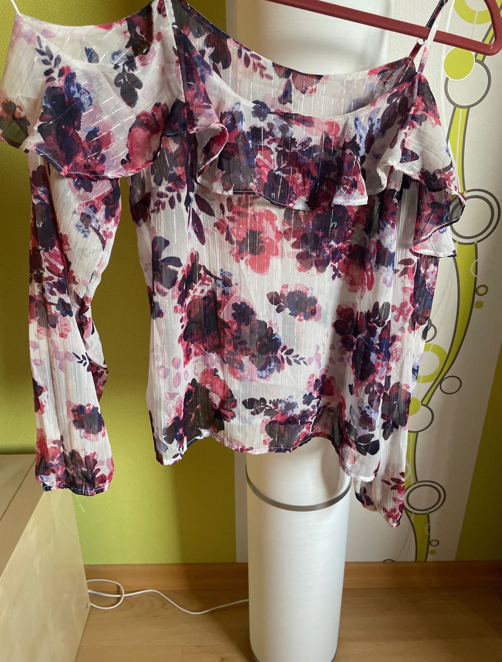 geblümte Bluse