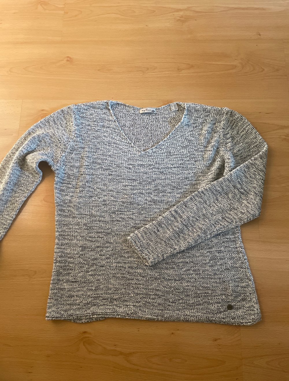 Strickpullover grau