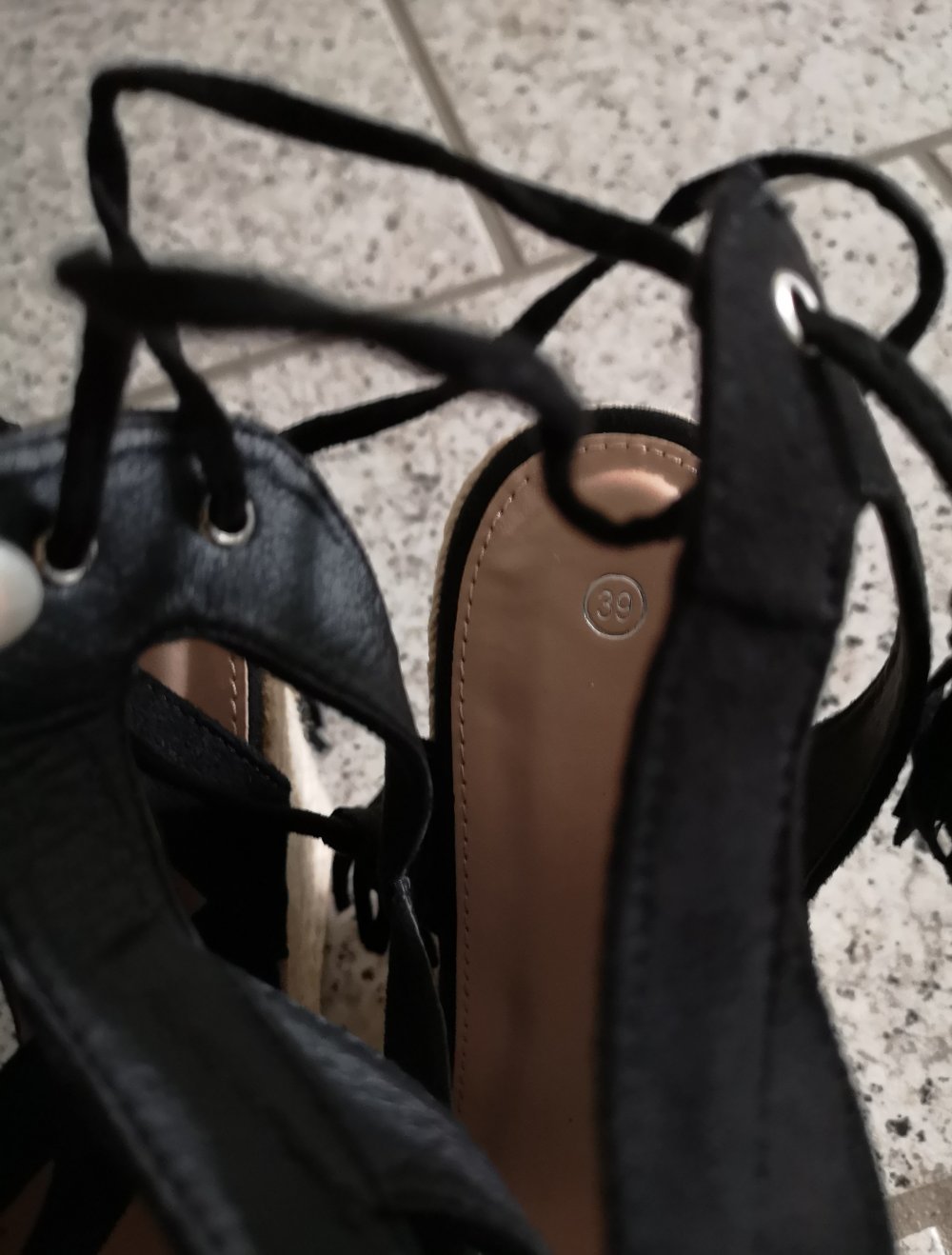 Keilabsatz Sandalen Gr. 39