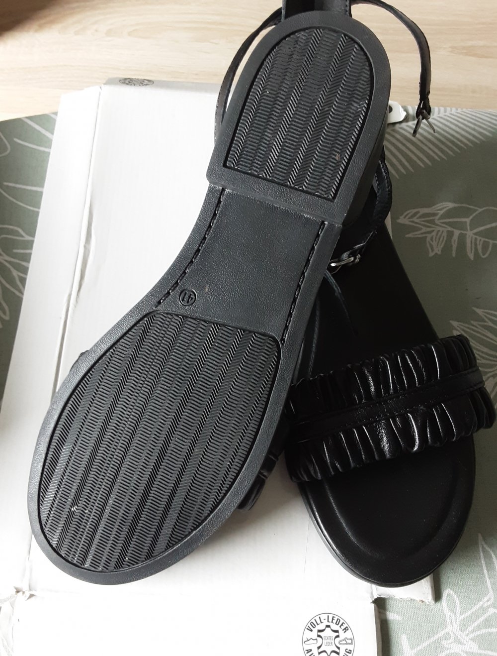 Leder sandalen