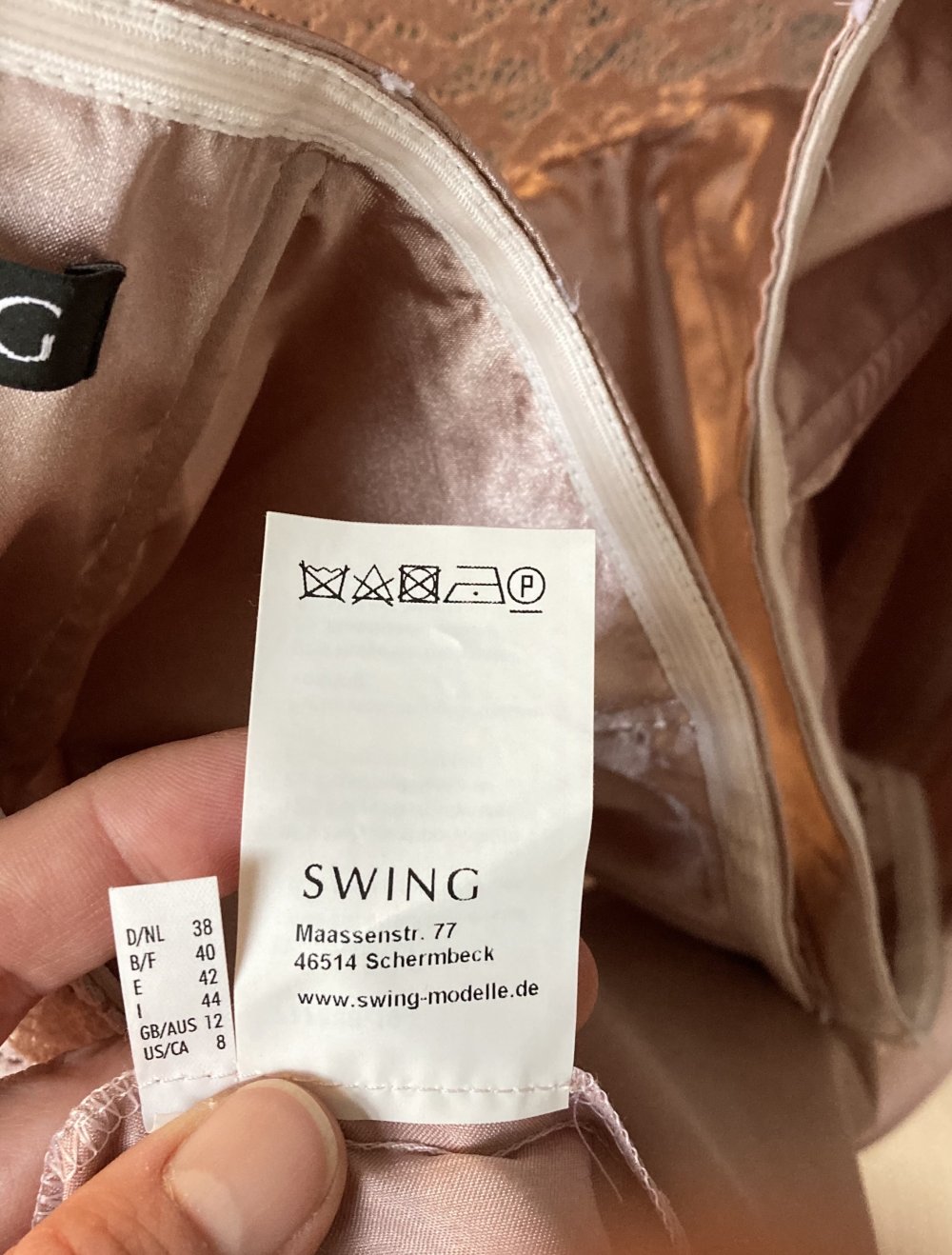 Abendkleid/ Cocktailkleid rosé