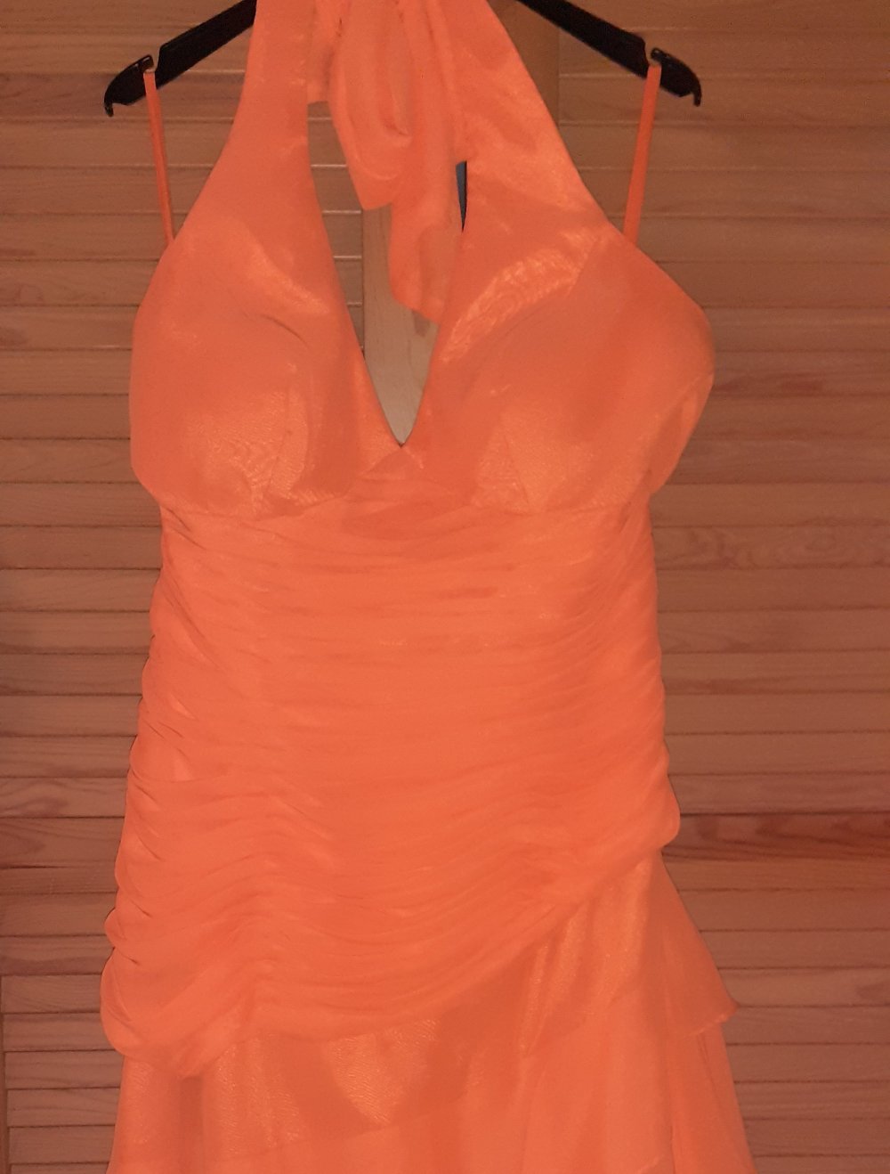 Kleid Party Empfang Hochzeit Oper in orange Größe M