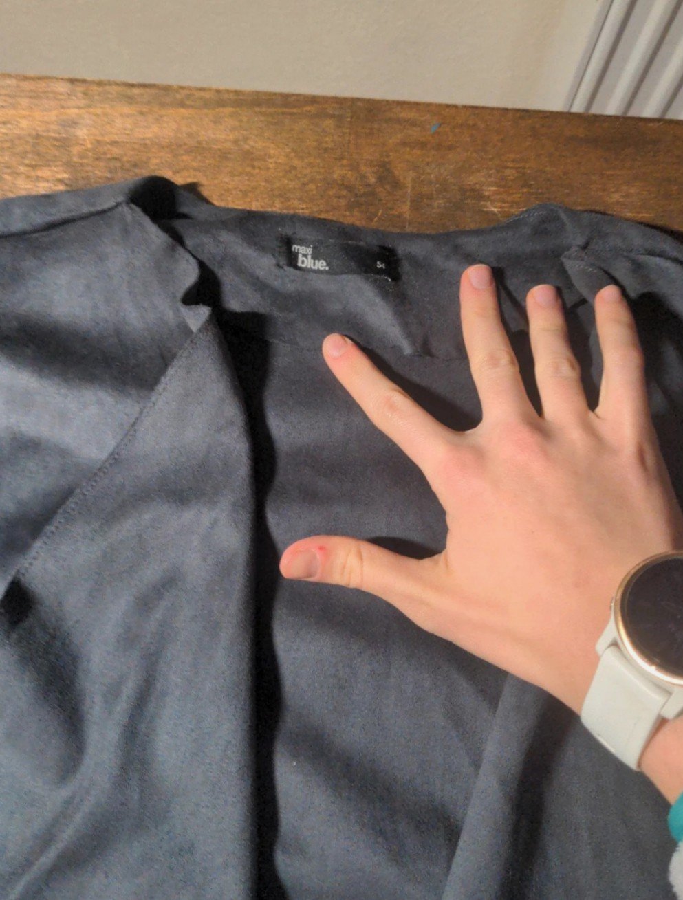 Kunstfellmantel, grau