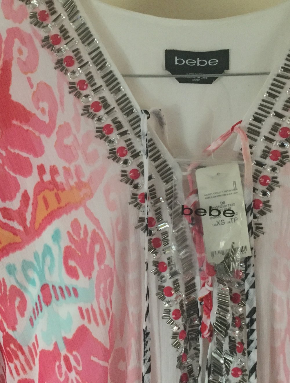 Bebe tunic with crystals