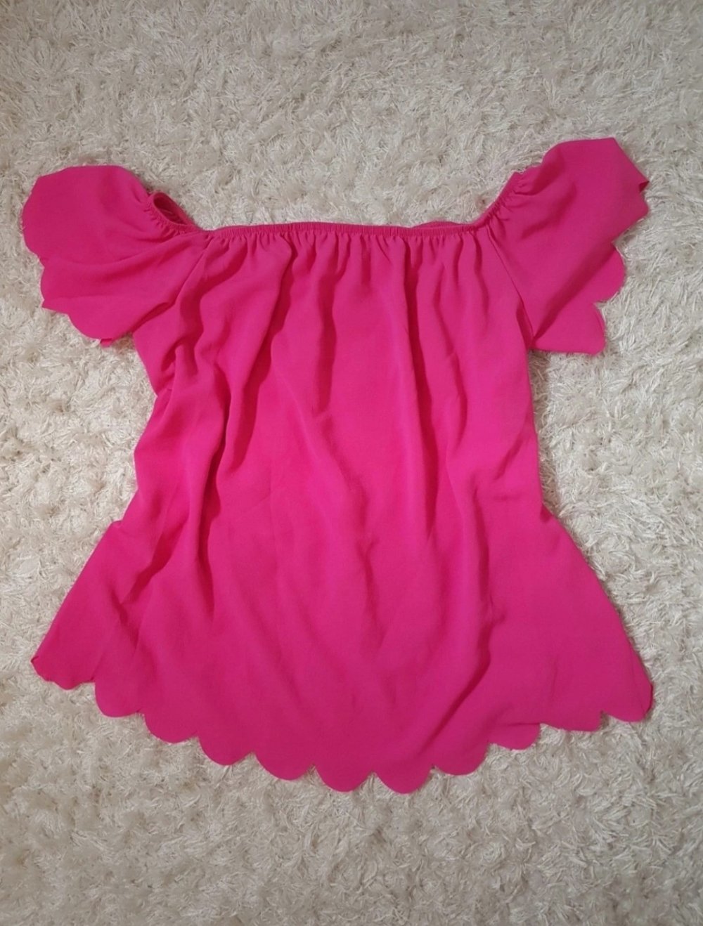 Shirt Off Shoulder Pink