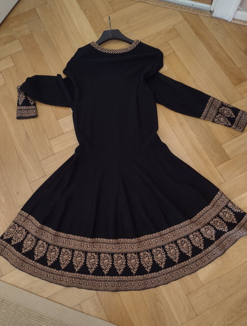 DERHY DENMARK ❤️ festliches Kleid, schwarz/Kupfer, L