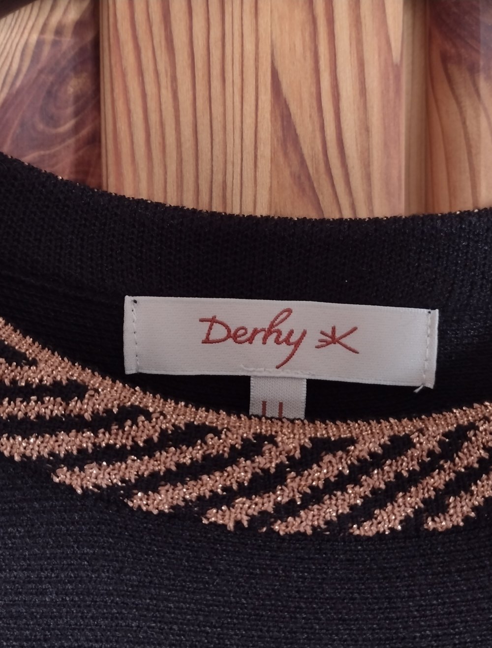 DERHY DENMARK ❤️ festliches Kleid, schwarz/Kupfer, L