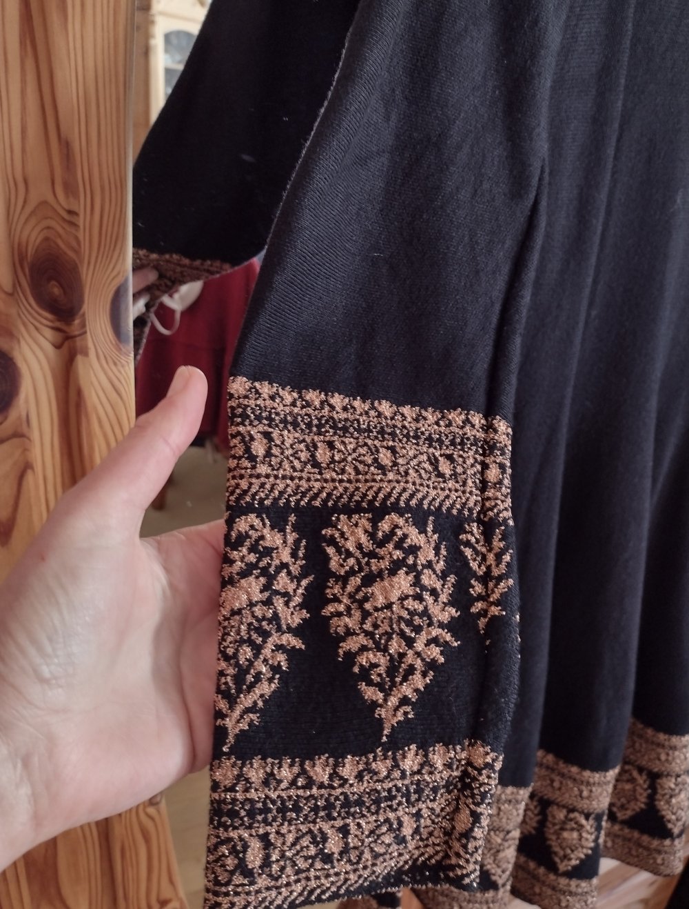 DERHY DENMARK ❤️ festliches Kleid, schwarz/Kupfer, L