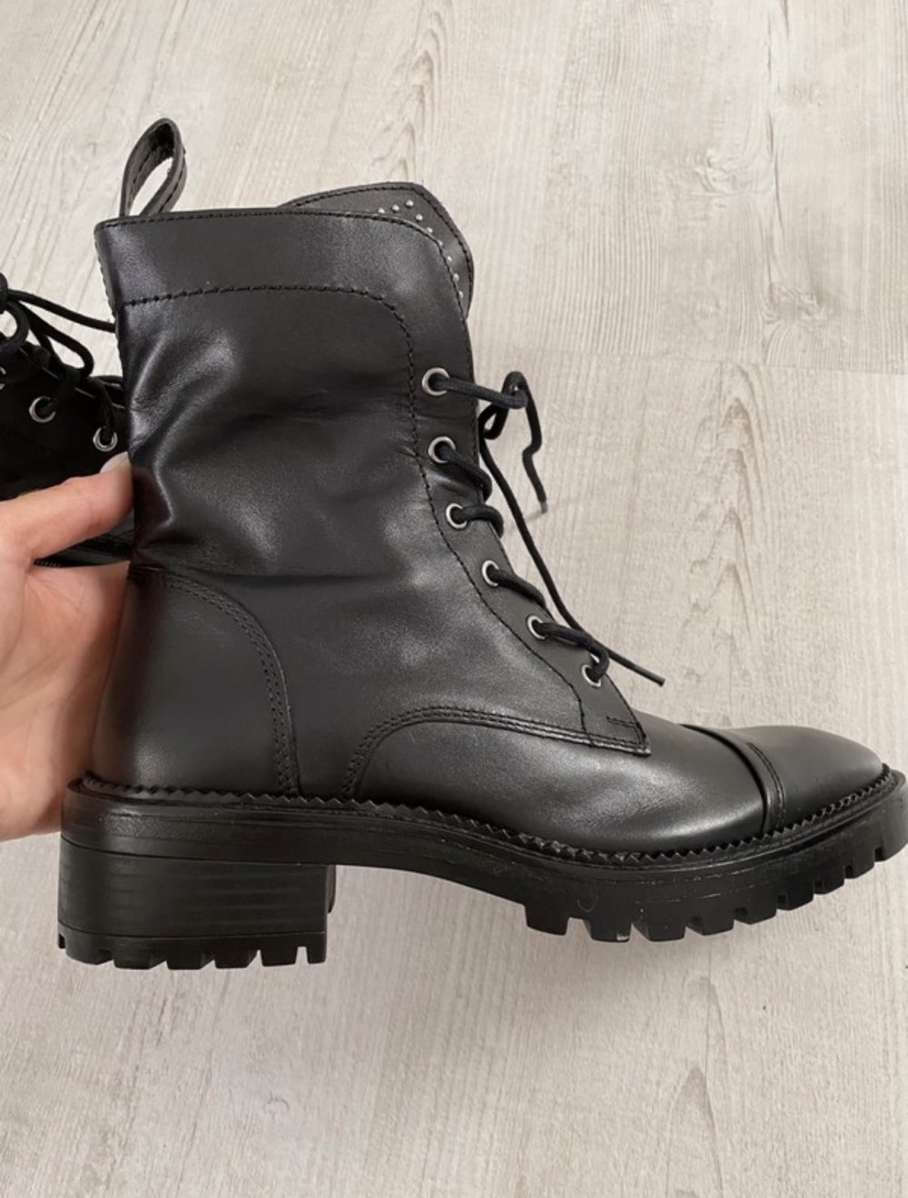 Leder Boots von Zara