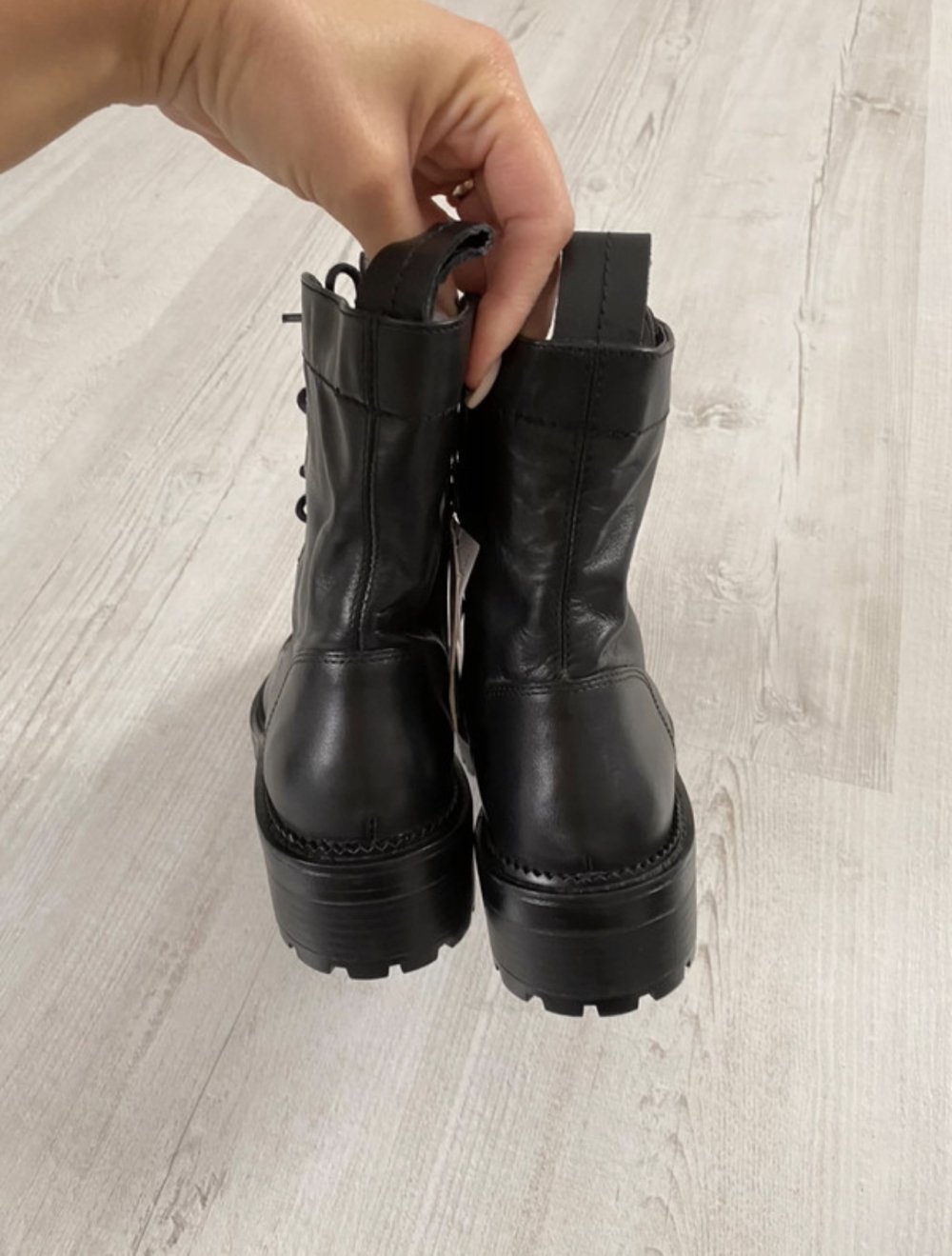 Leder Boots von Zara