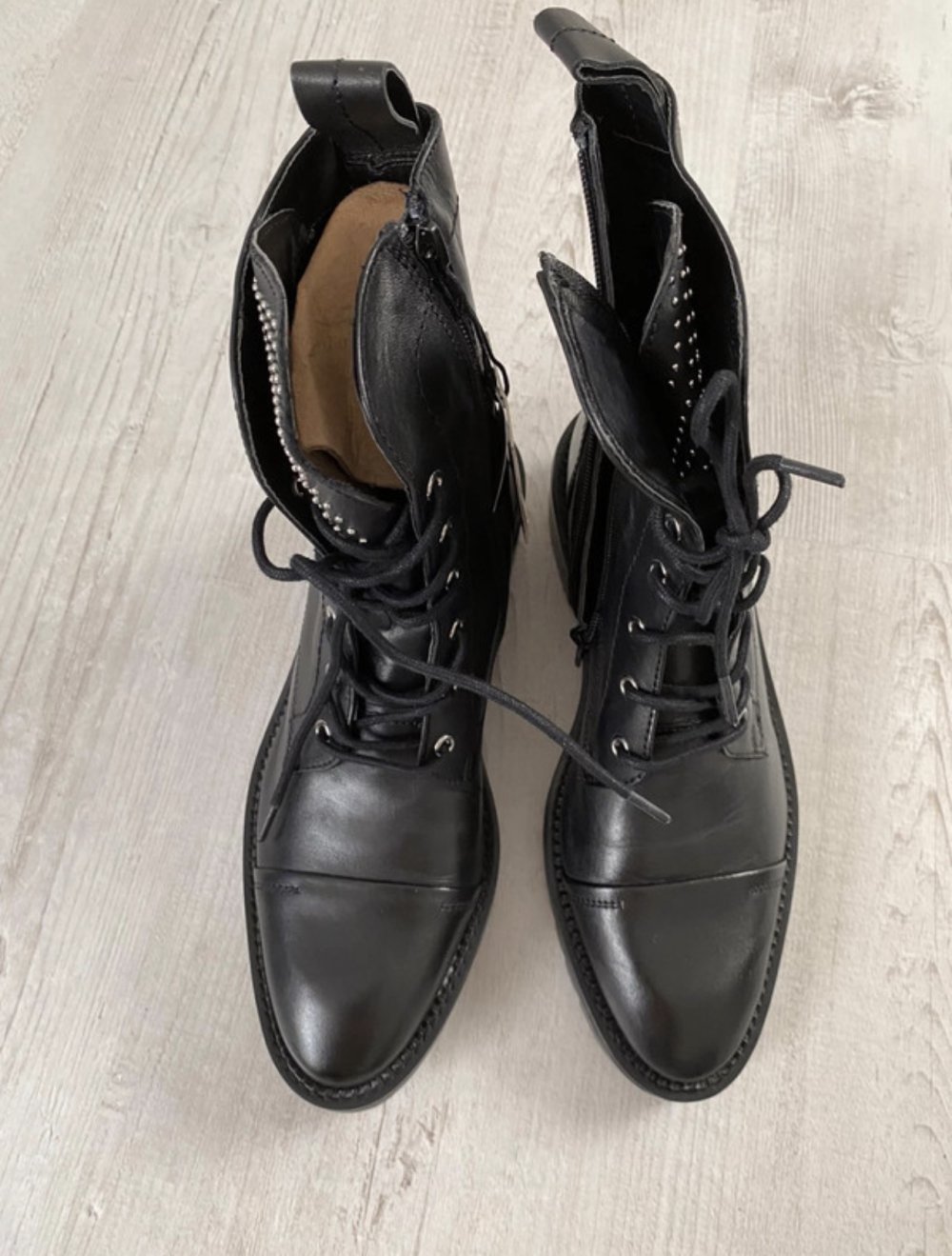 Leder Boots von Zara