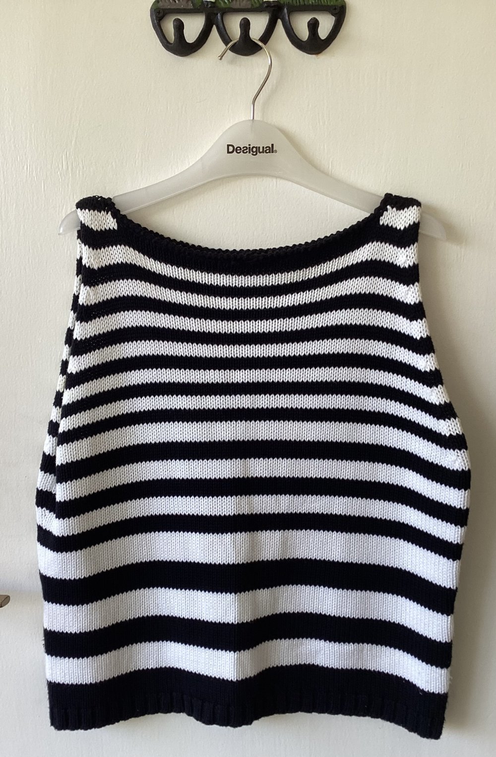 Twin Set von Dirocco , Strickjacke mit Top , schwarz/weiß , Größe , Größe 42 