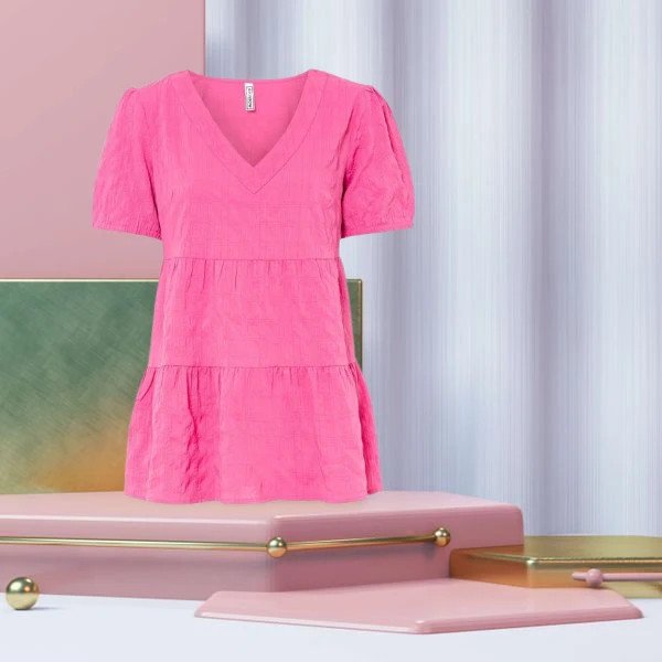 Tunika Flamingopink Größe 46