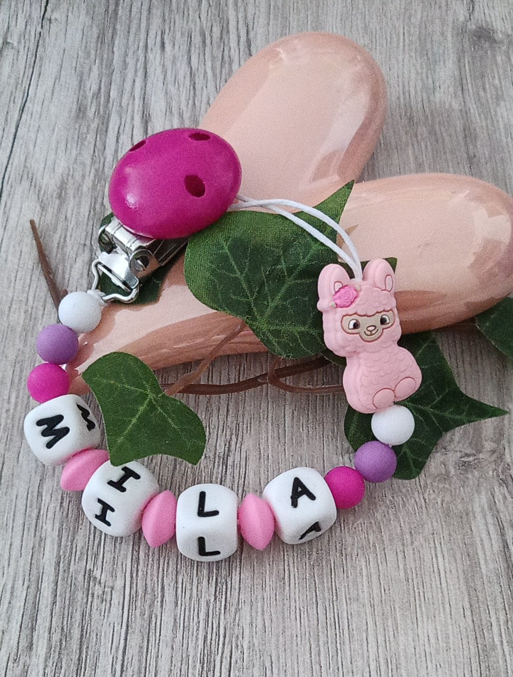 schnullerkette Schnullerketten personalisiert