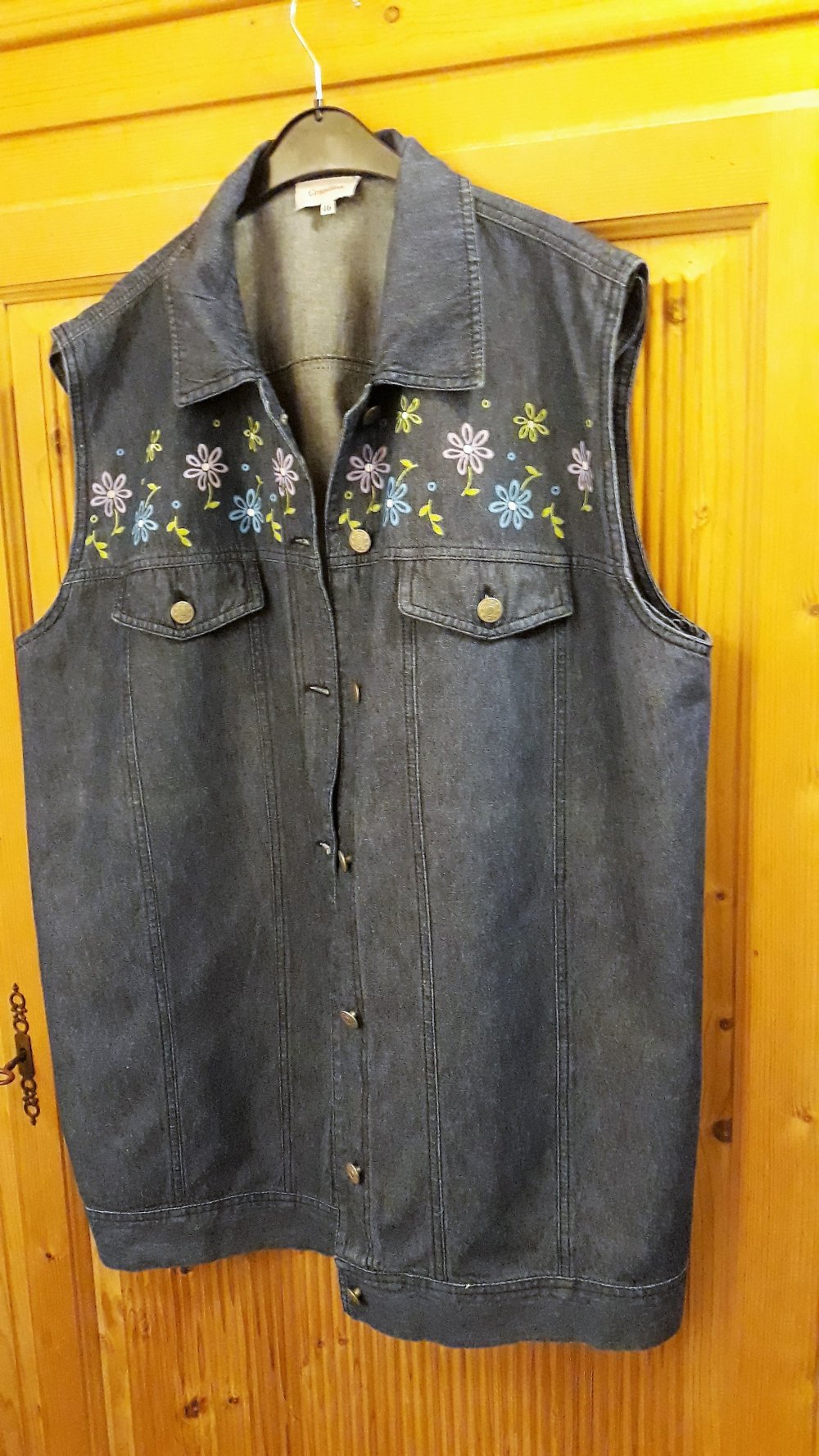 Schöne Damenjeansweste von Grandiosa, Gr. 46, blau, Jetzt nur 4,-€