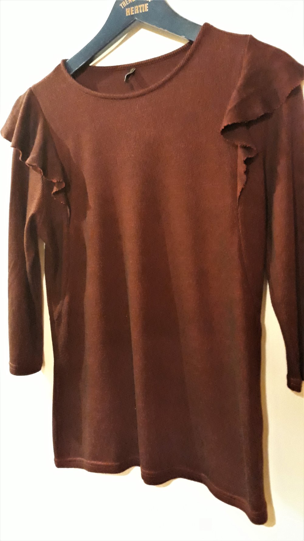 Schicker Damenshirt von Only, Gr.40/M, schwarz/weinrot, nur 4,50€