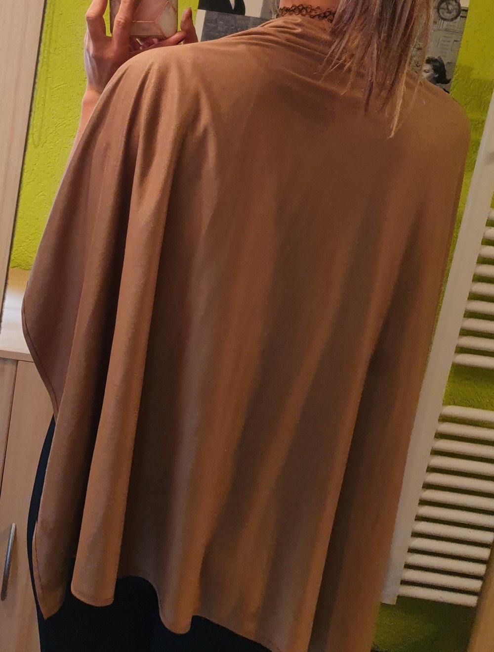 Poncho Lederponcho Wildleder