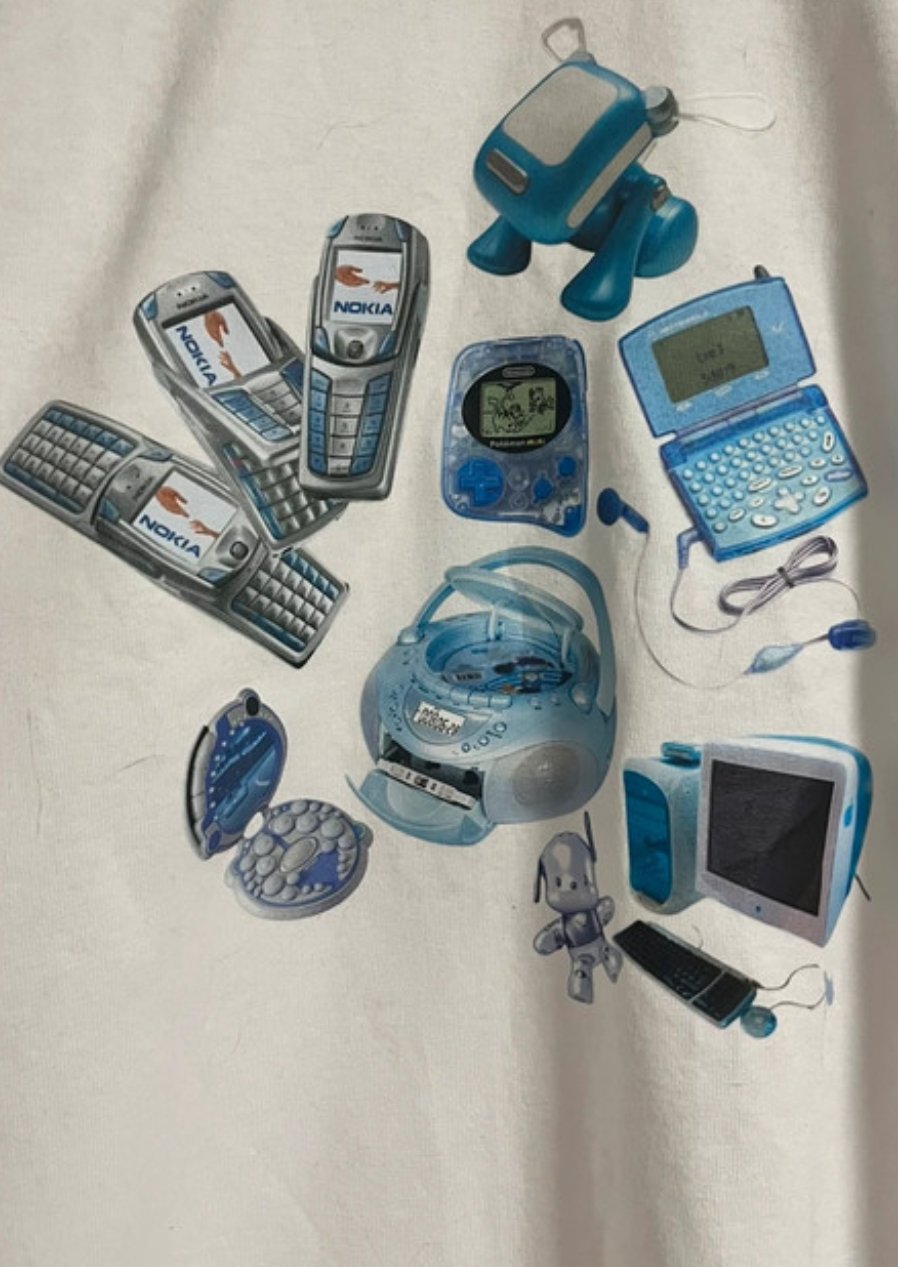 Retro Tech T-Shirt – Gr. M – Neu