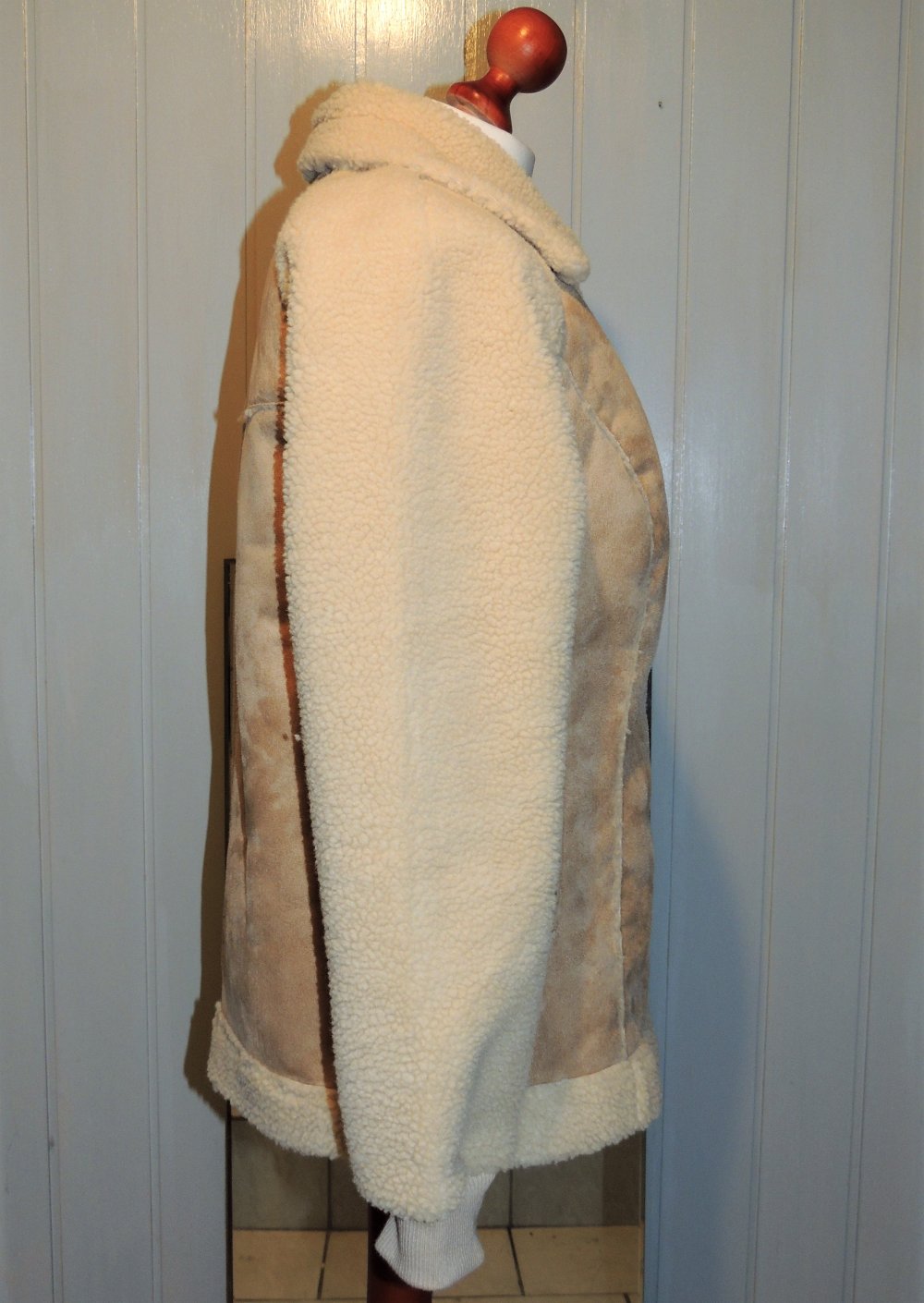 Jacke Teddyfell beige Größe 36 von Rainbow neuwertig