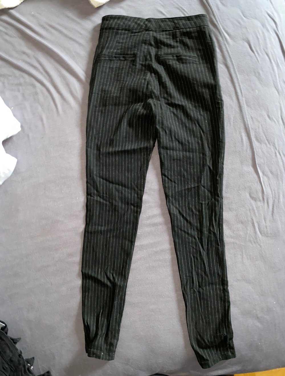 schwarz gestreifte Hose von tally Weijl mit Reißverschluss Gr S