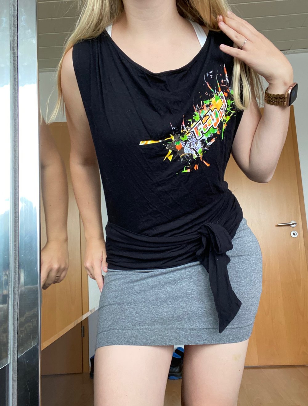 Fitness Dancewear Oberteil zum Wickeln