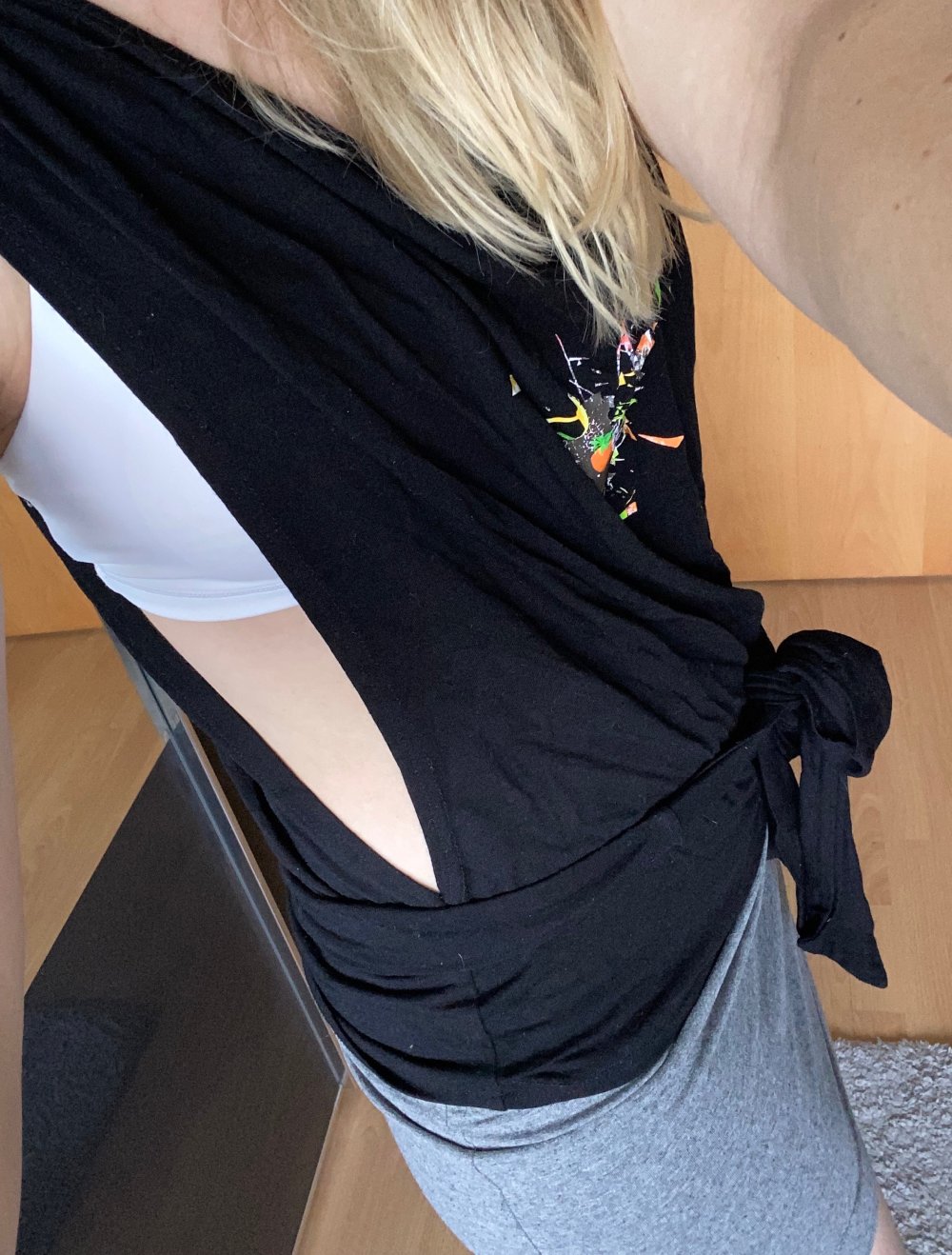 Fitness Dancewear Oberteil zum Wickeln