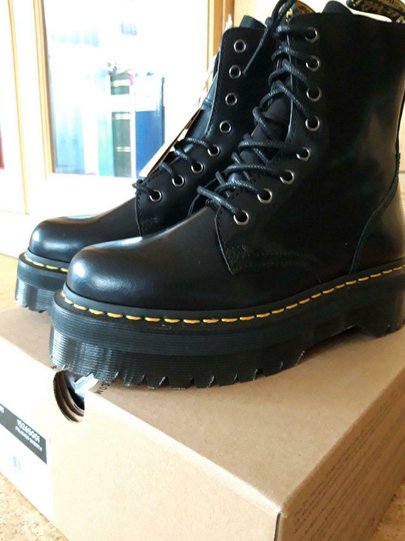 Dr Martens Jadon Black Plateaustiefelette