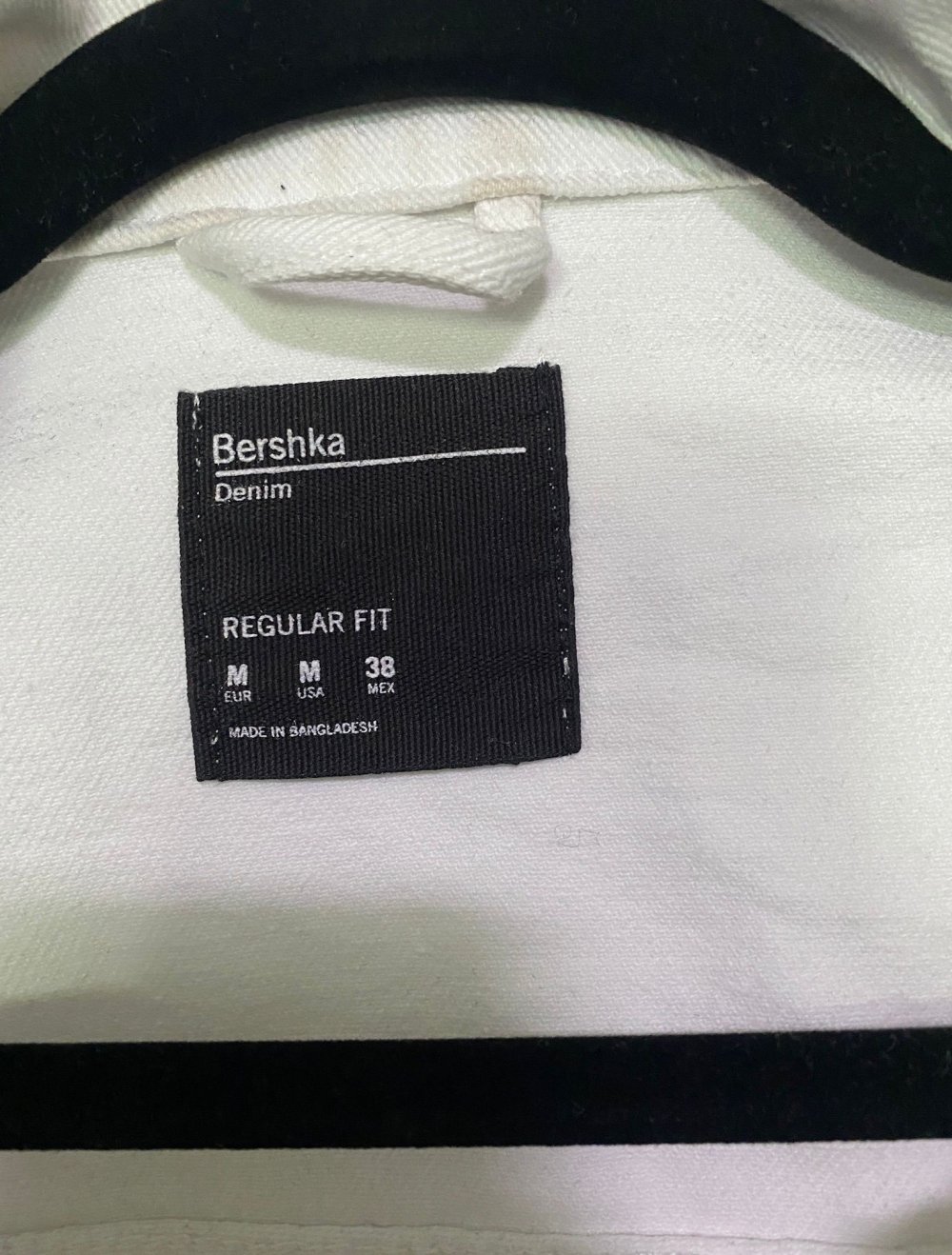 Bershka Denim Jacke in weiß