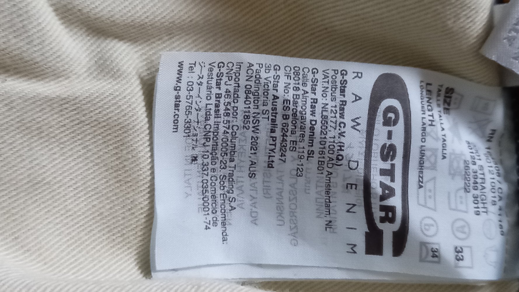 neuwertige G-Star Raw 3301 Herren Jeans