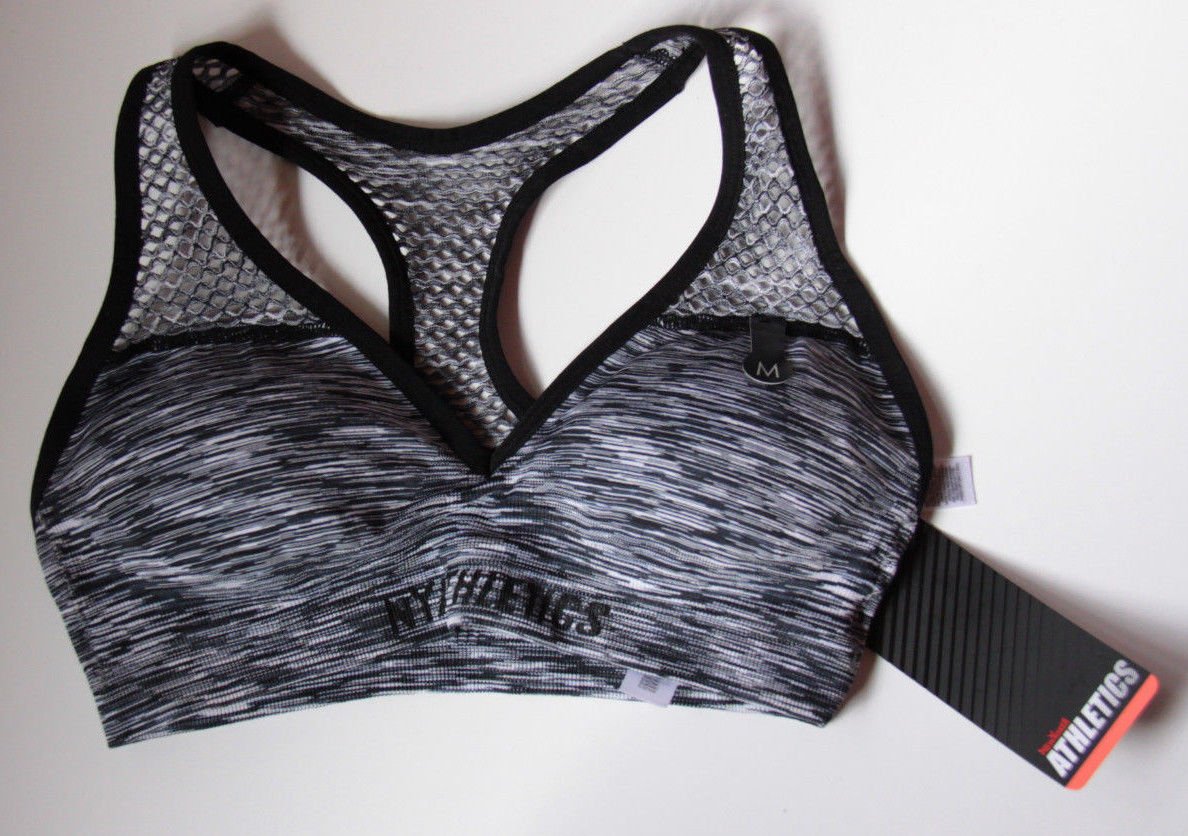 Sport-BH, neu mit Etikett, schwarz-grau, Größe M, Kaufpreis 12,95