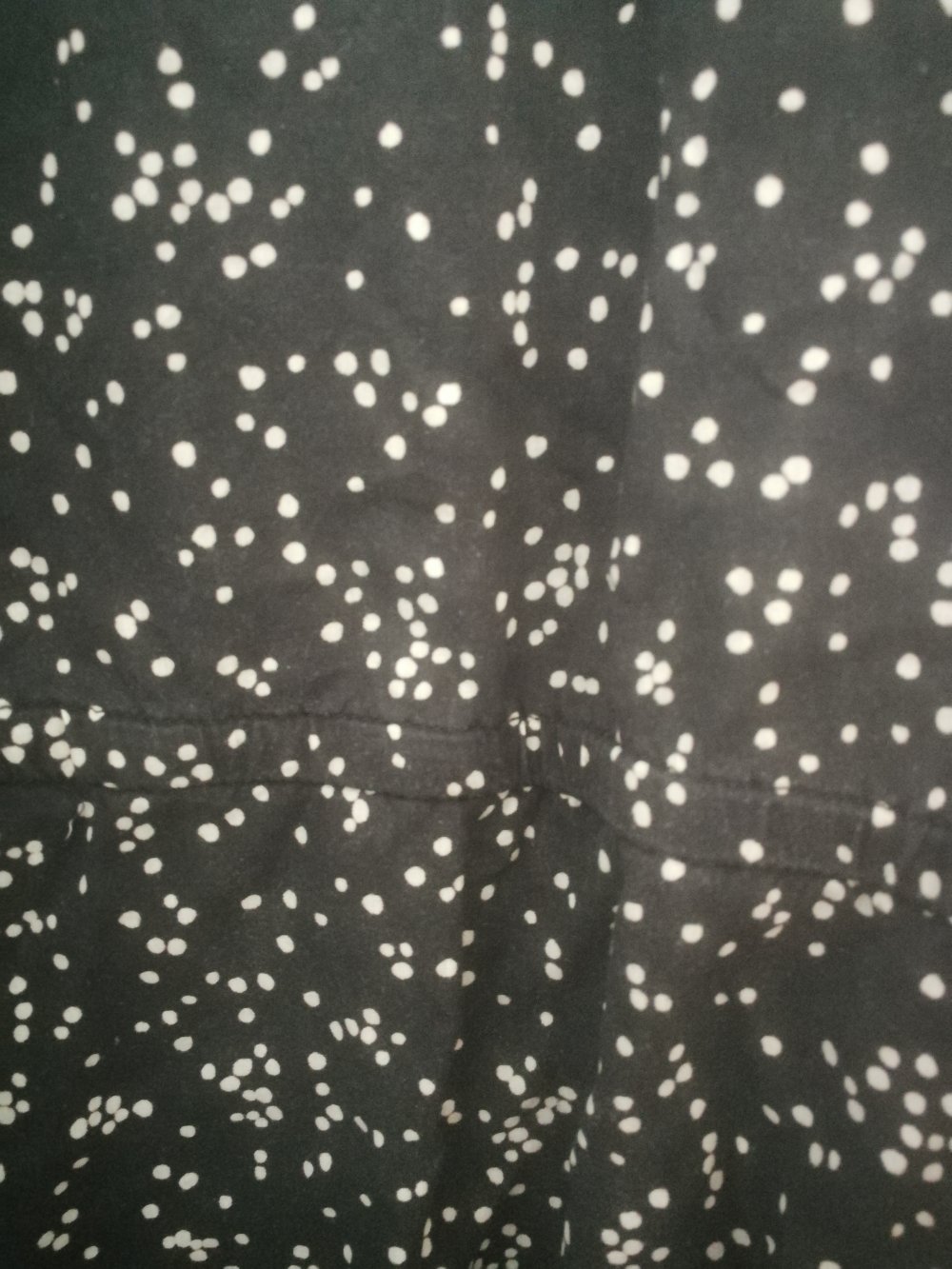 Schwarzes gepunktetes Kleid Armedangels L