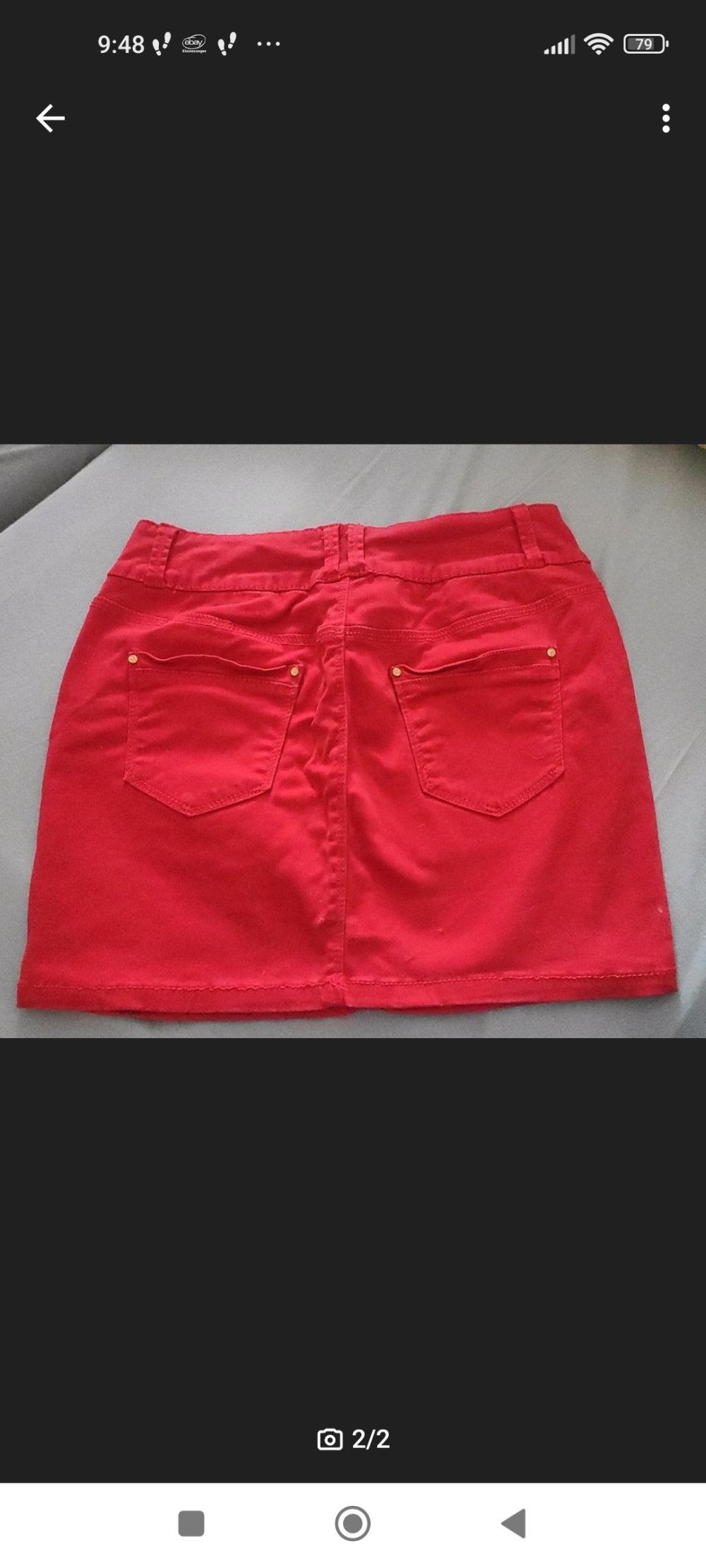 Mini Rock/kurzer Rock rot Herbst  Größe M