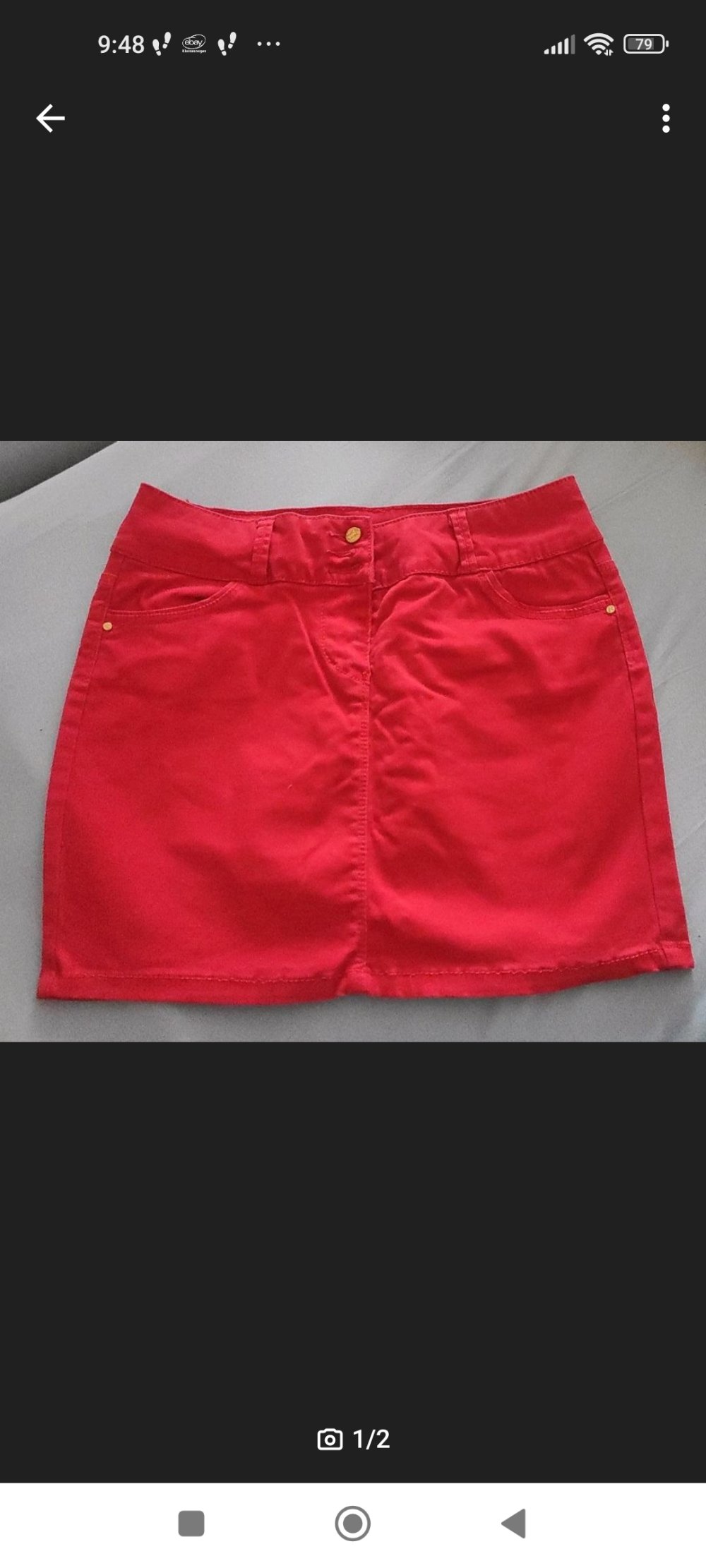 Mini Rock/kurzer Rock rot Herbst  Größe M