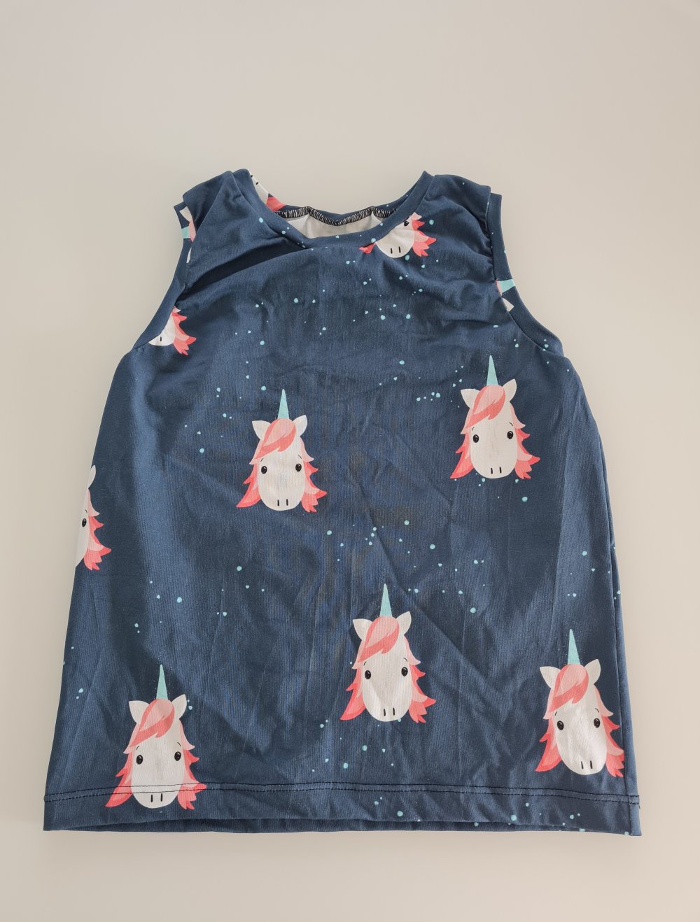 handmade Top mit Einhörnern