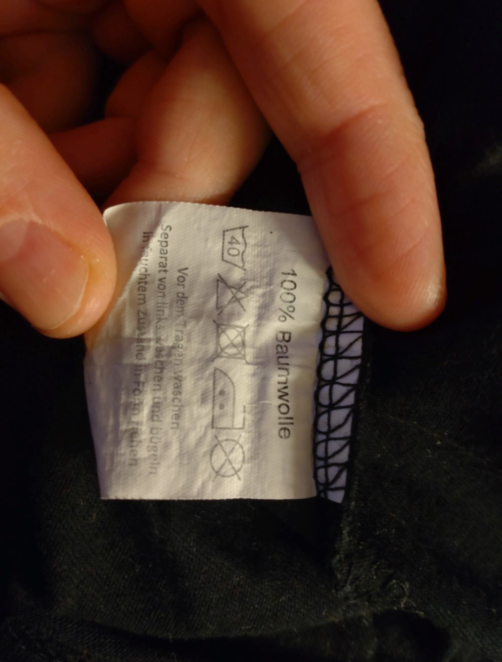 schwarzes Herren T-Shirt