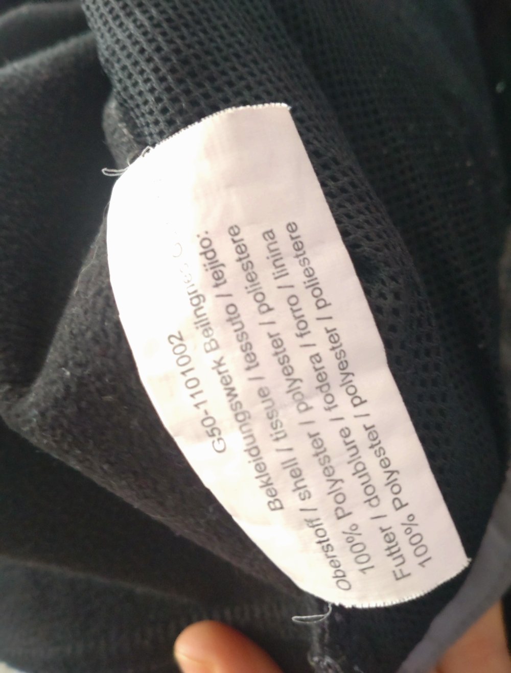 gefütterte Regenjacke