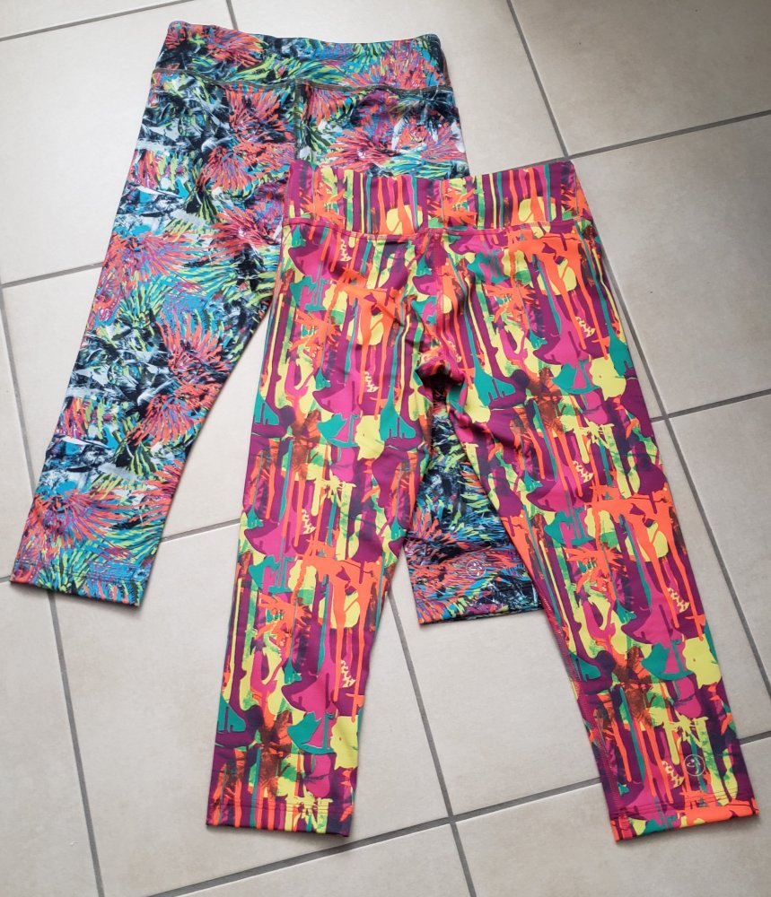2x Capri Leggings Fitness Gr. XS