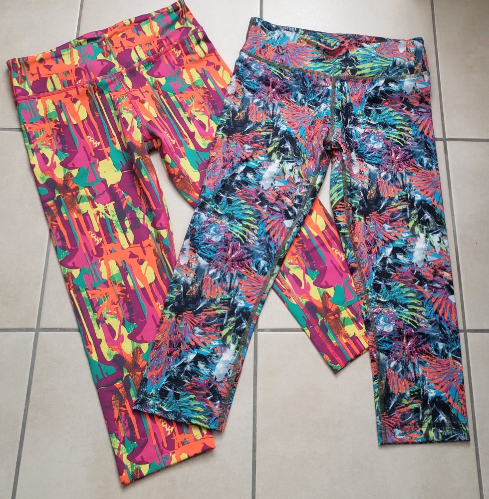 2x Capri Leggings Fitness Gr. XS