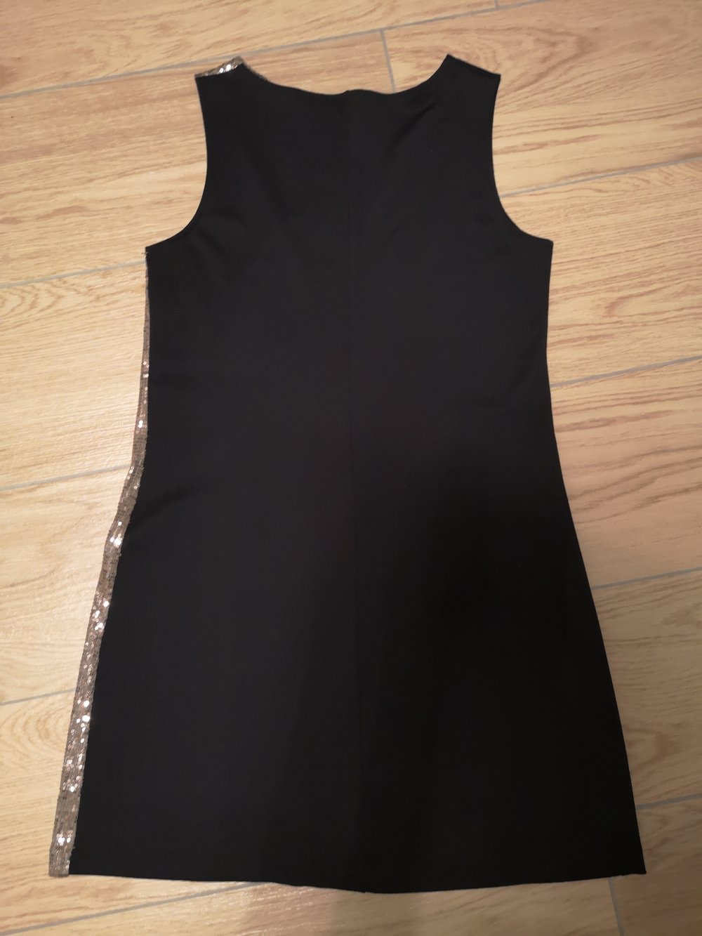 Schwarzes Abendkleid mit Pailletten, Promod, Gr. 40