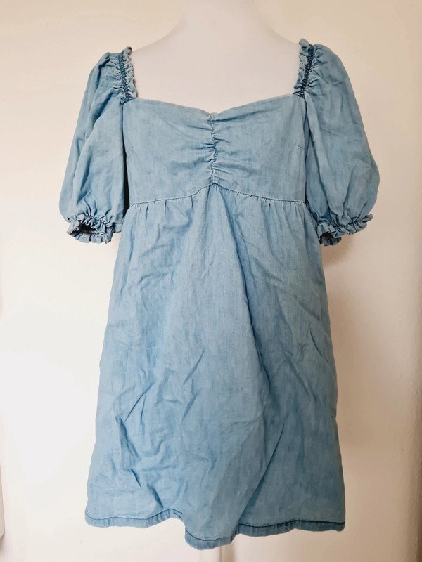 Babydoll-Kleid in Jeansoptik