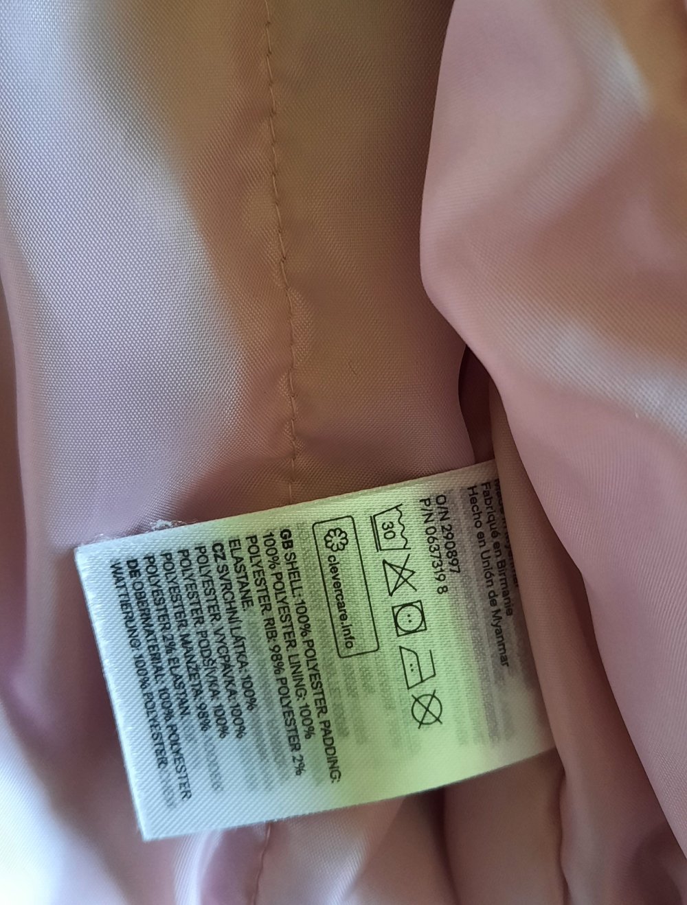 altrosa Jacke mit Kragen; 10€