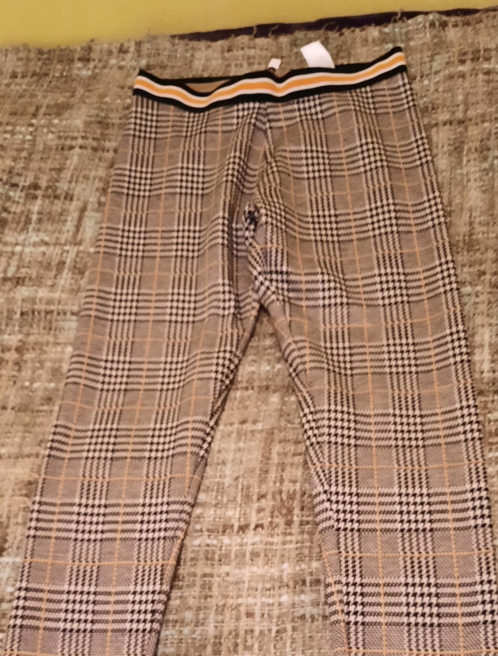 graukarierte Leggins, 7€