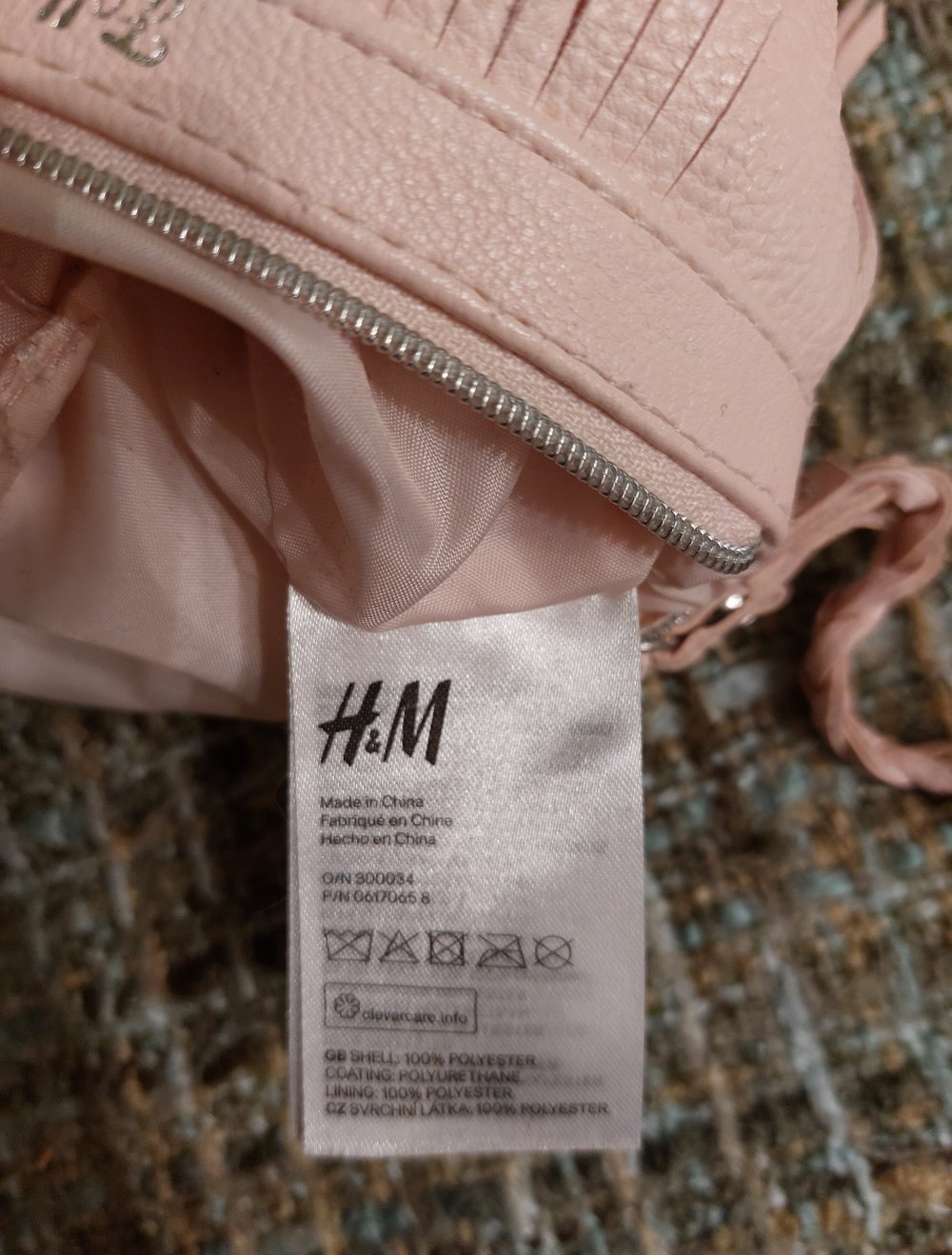 rosa Kinder - Fransenhandtasche; 4€