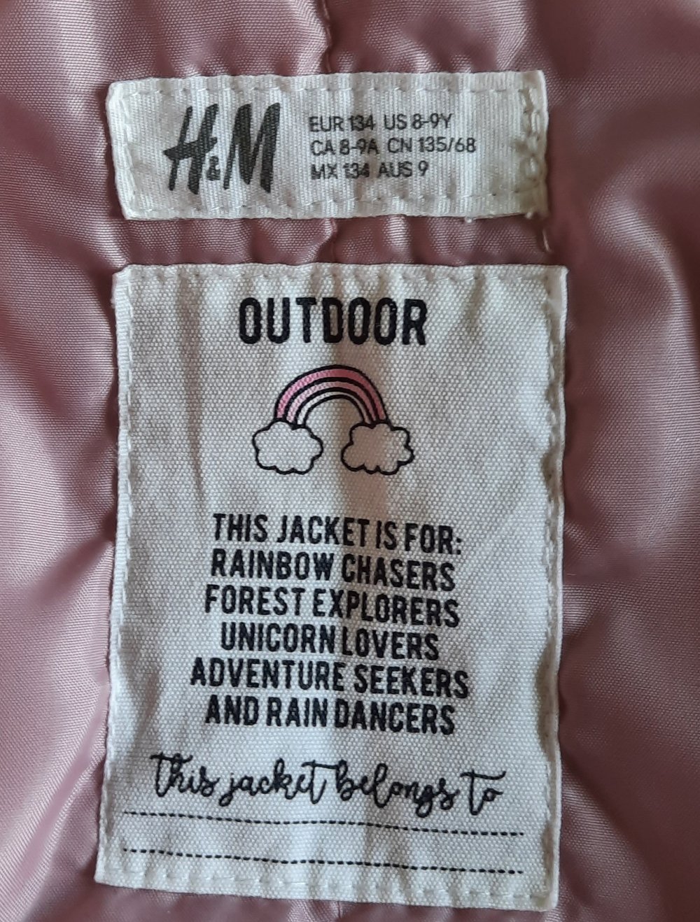 altrosa Jacke mit Kragen; 10€