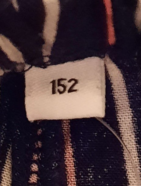 längsgestreifte dünne Stoffhose, 8€