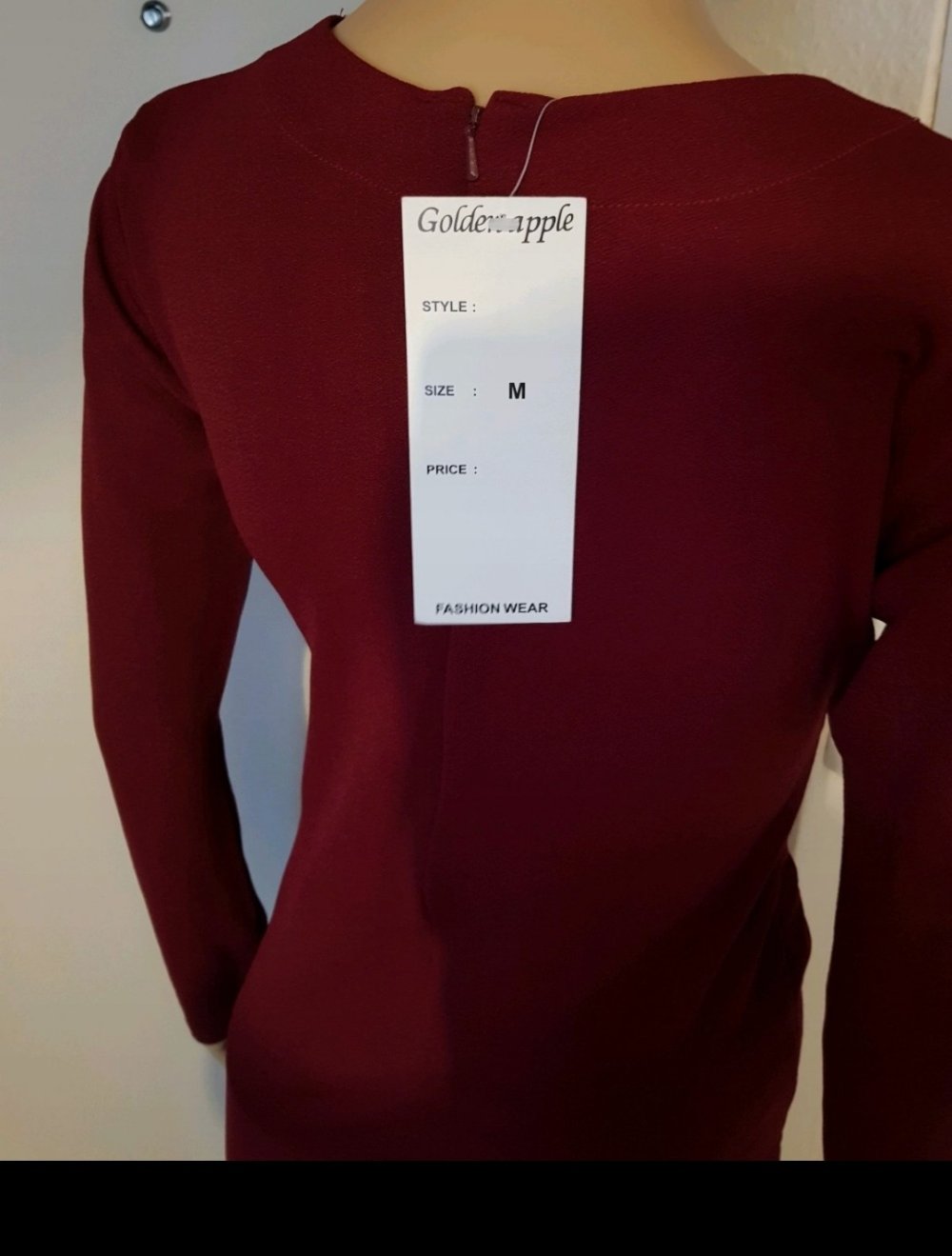 Maxikleid M neu mit Etikett 38 bordeaux