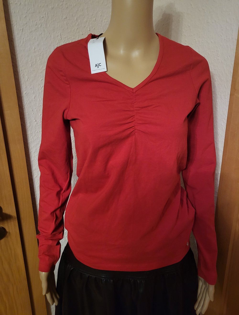 ajc Shirt Langarm rot 34/36/38