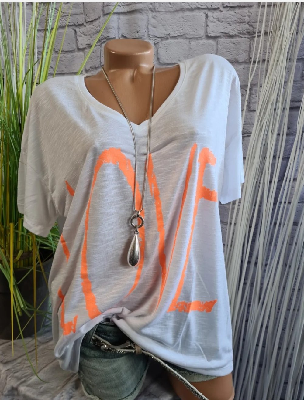 bench Tshirt Love weiß M, L, XL