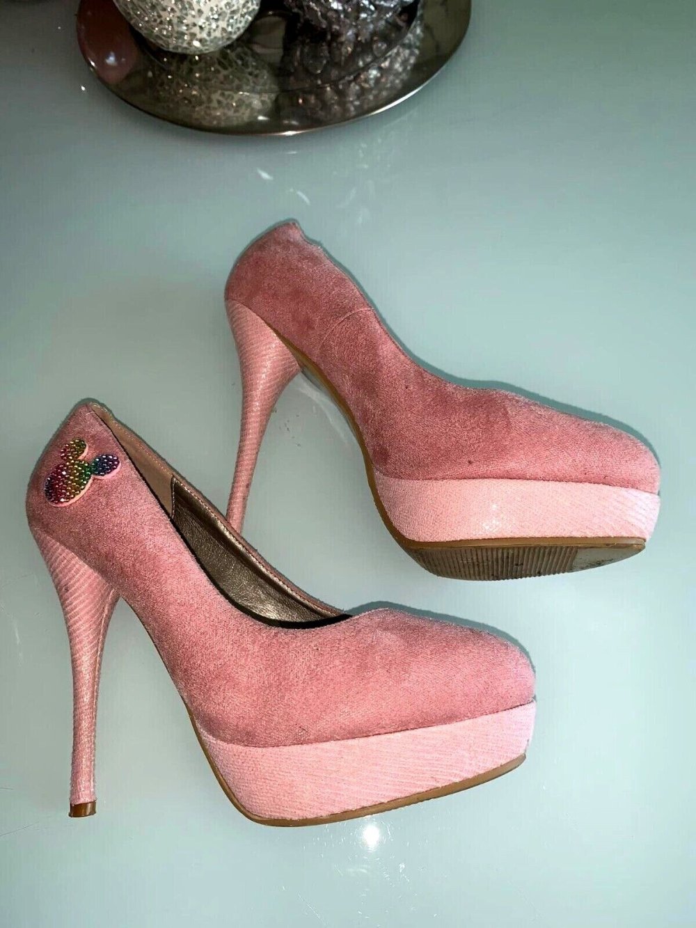 High Heels Rainbow  Sandalleten Pumps in gr 39 Farbe Rosa 